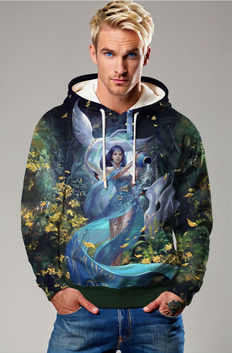 Alcmene Floral Forest Aquarius Unisex Hoodies