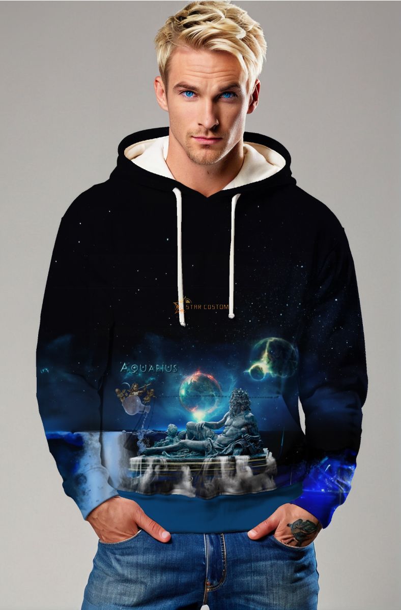 Aquarius Starlight Blue Hoodies for All