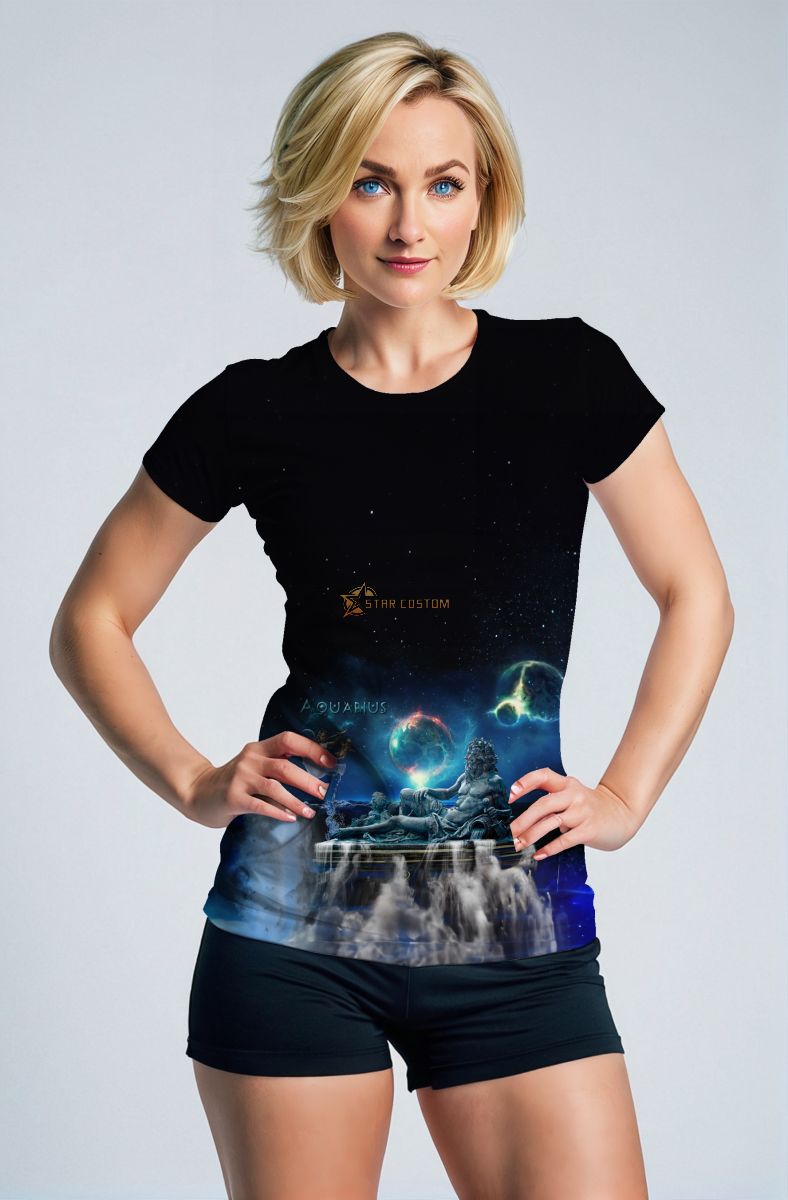 Aquarius Guardian Unisex T-Shirts in Starlit Blue