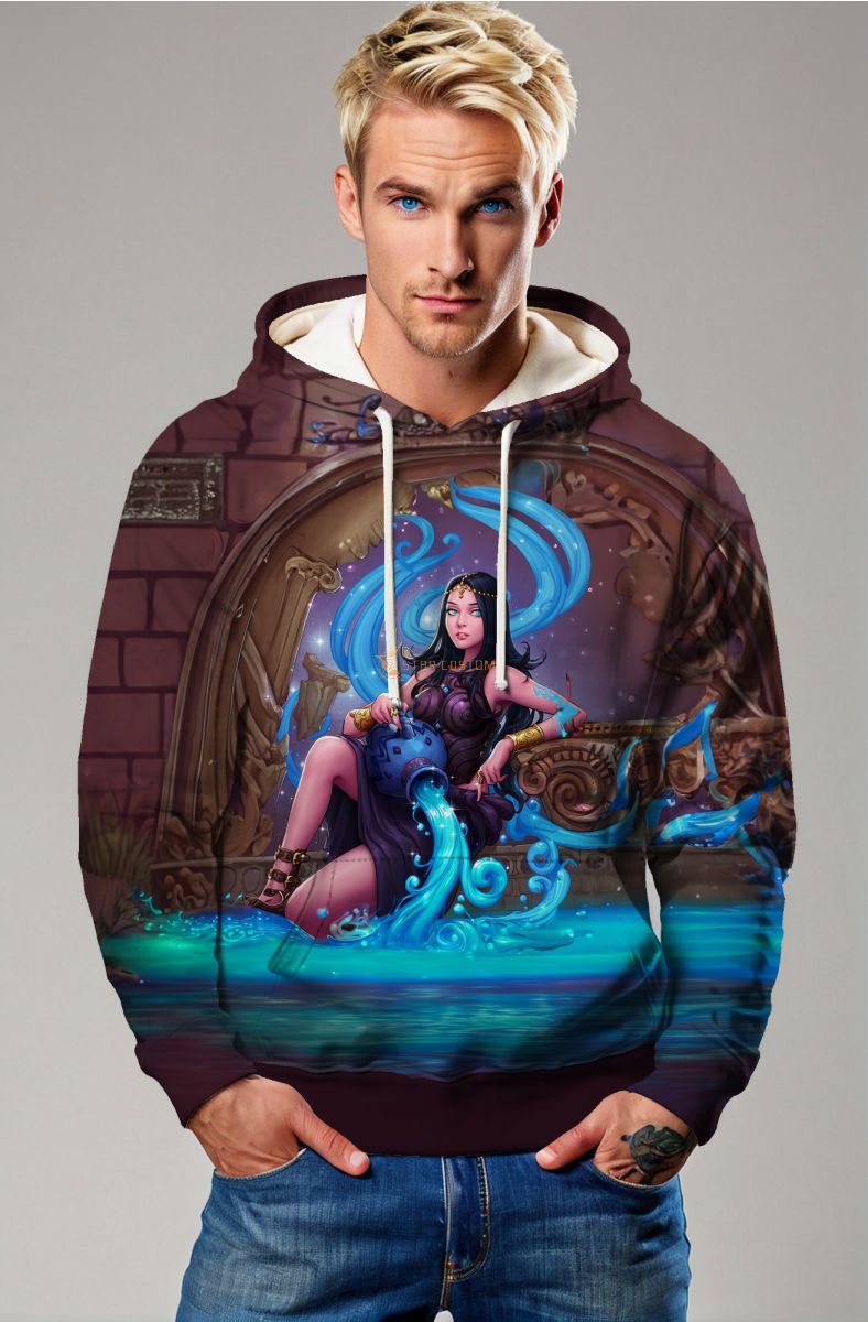 Aquarius Alcmene Mythical Hoodie in Purple