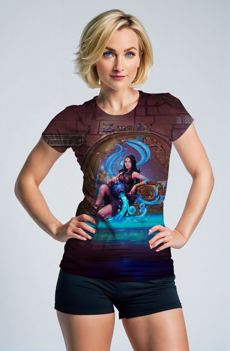 Aquarius Myth Alcmene Unisex T-Shirt in Purple