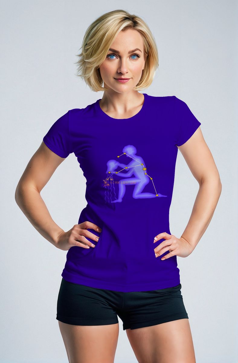 Aquarius Guardian Hephaestus Unisex T-Shirts in Vibrant Purple