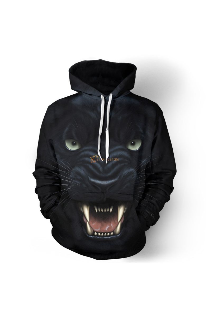 Black Panther Marvel Inspired Hoodie Black