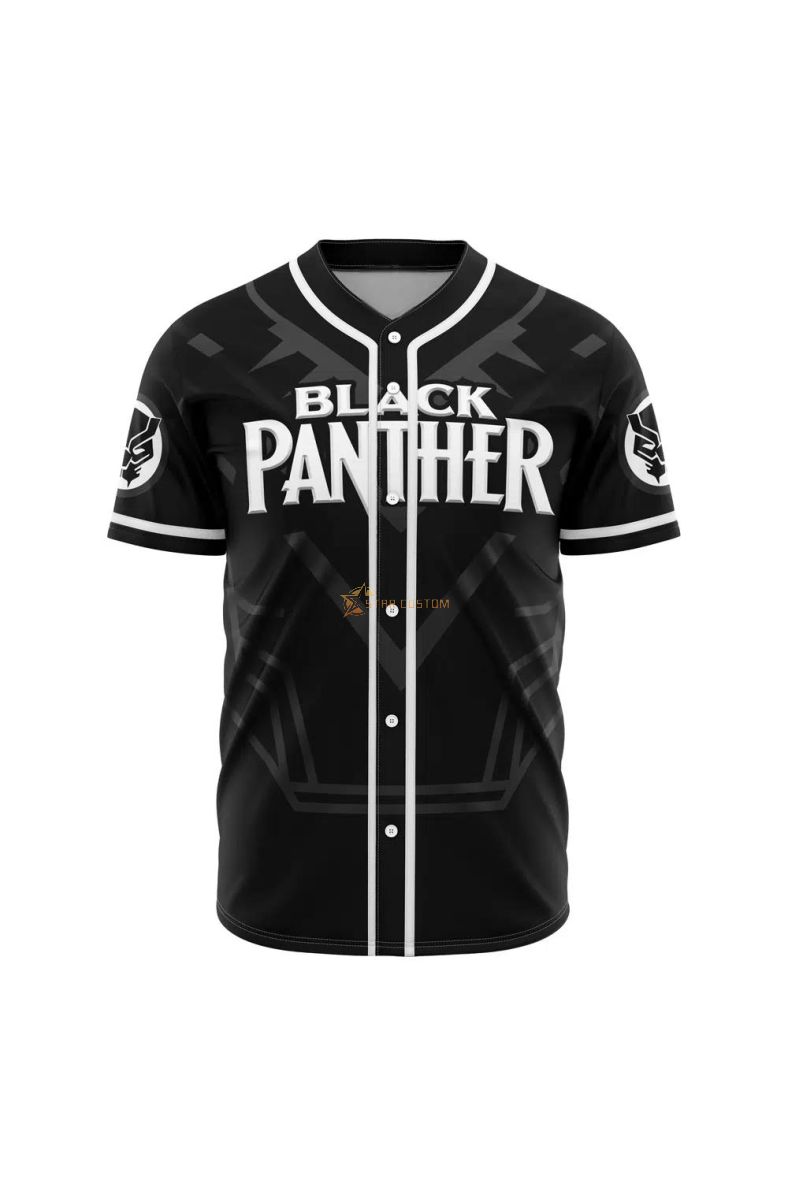 Black Panther Marvel Baseball Jersey