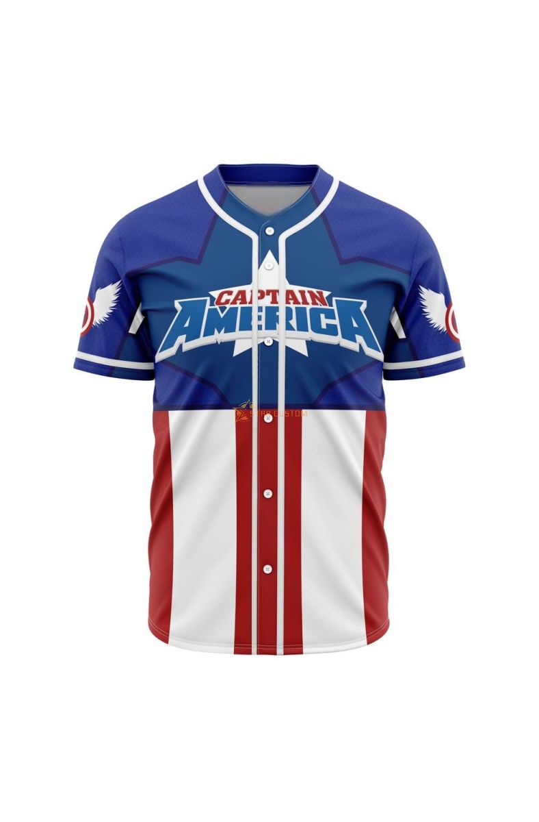 Captain America Baseball Jersey