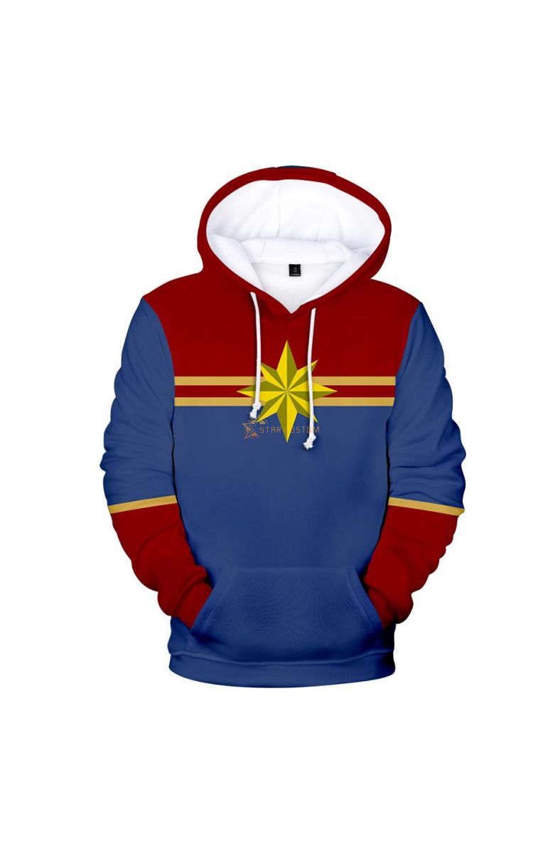 Marvel Carol Danvers Pullover Marvel Inspired Hoodie