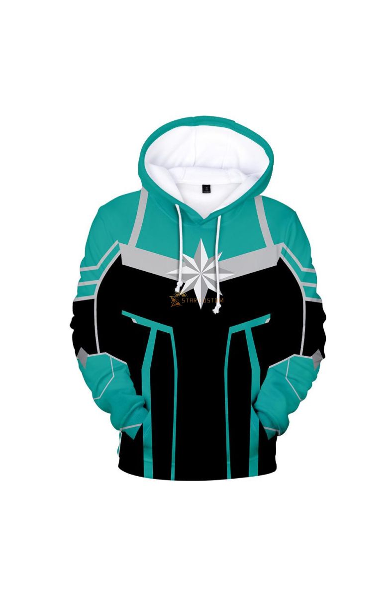 Marvel Carol Danvers Pullover Marvel Inspired Hoodie Classic Fit