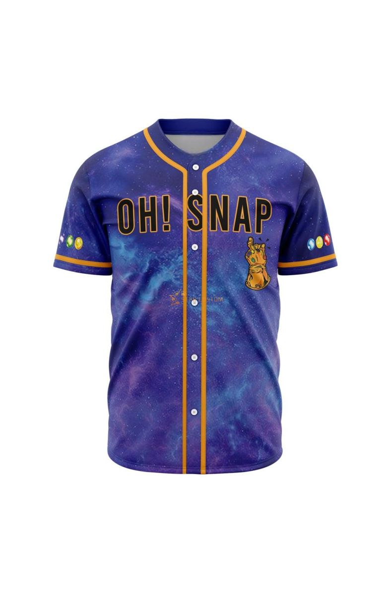 Cosmic Infinity Stones Marvel Baseball Jersey