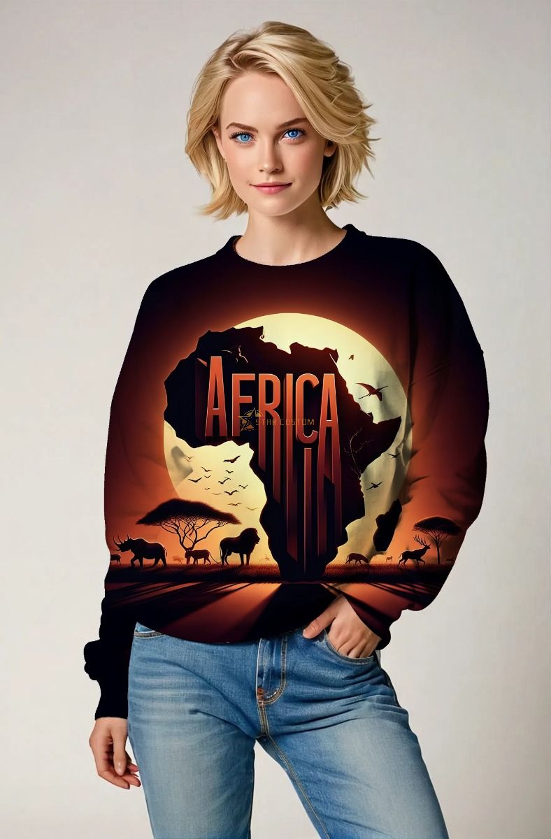 Spirit of Africa Sweatshirt - T-Shirts, Hoodies, Zip-Up Jackets, and Pullovers