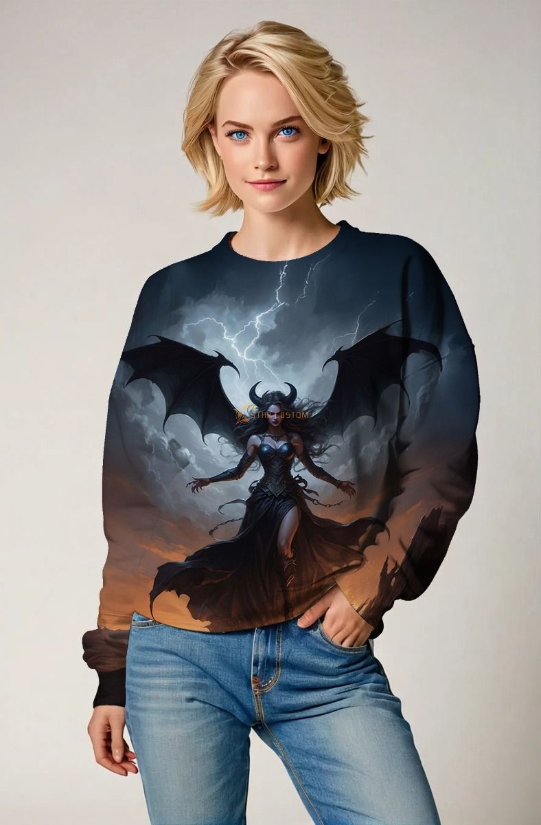 Aries Zodiac Collection: The Dark Goddess of Fire Hoodie, Sweatshirt, Zip-Up, T-Shirt