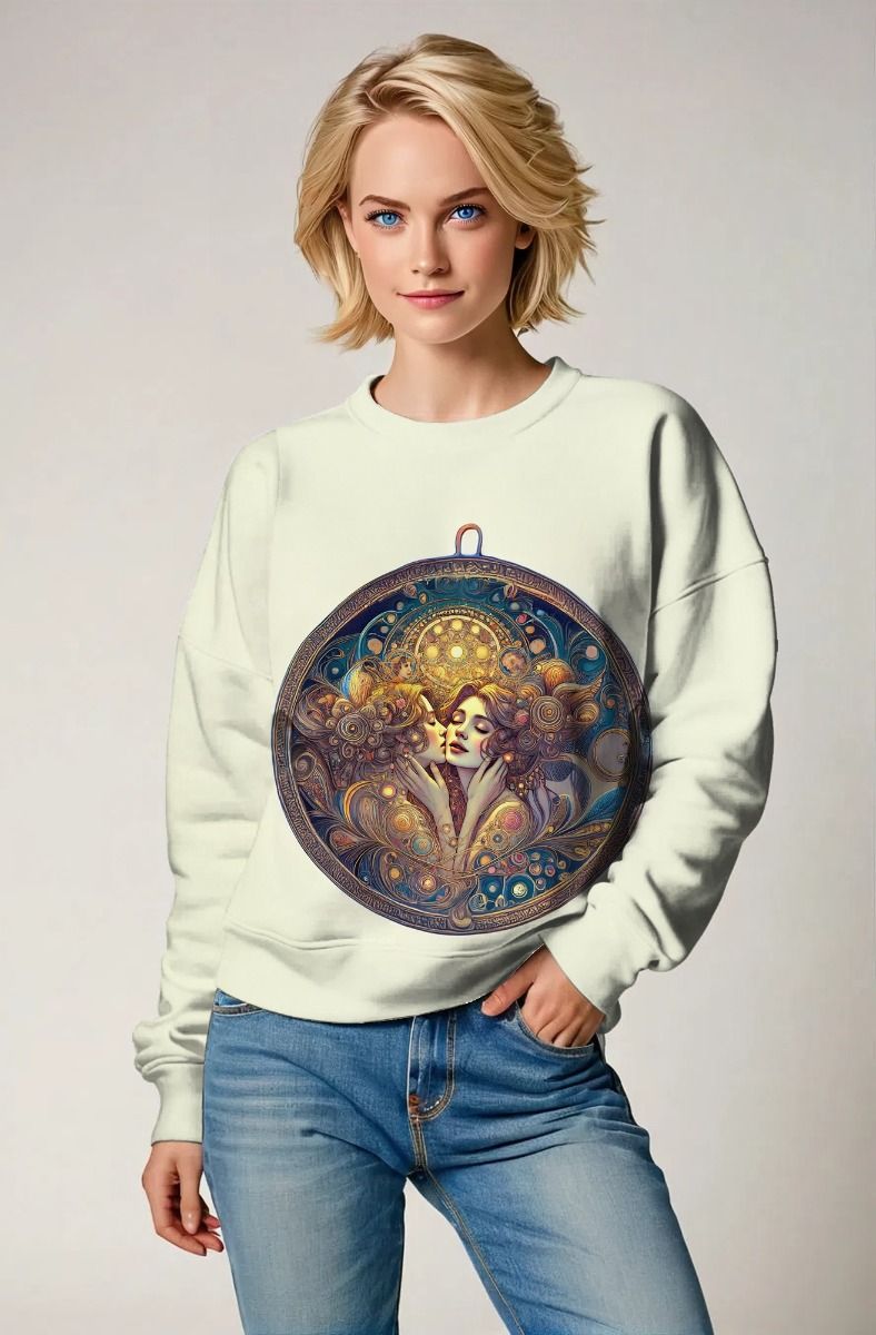 Gemini Zodiac Collection: Enchanted Mirror Dual Reflection Hoodie, Sweatshirt, Zip-Up, T-Shirt
