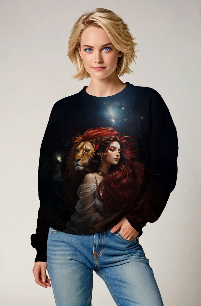 Lion's Heart: The Celestial Guardian Hoodie, Sweatshirt, Zip-Up, T-Shirt