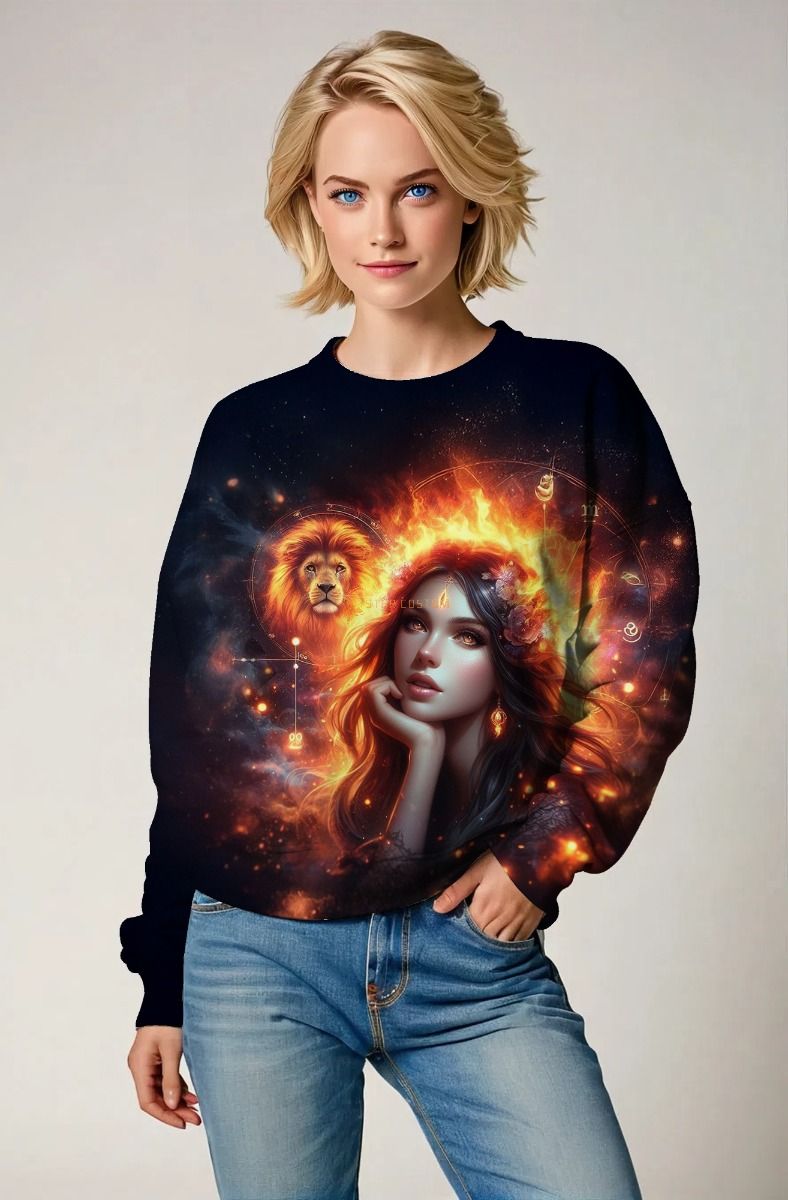 Royal Roar: The Lunar Majesty Hoodie, Sweatshirt, Zip-Up, T-Shirt