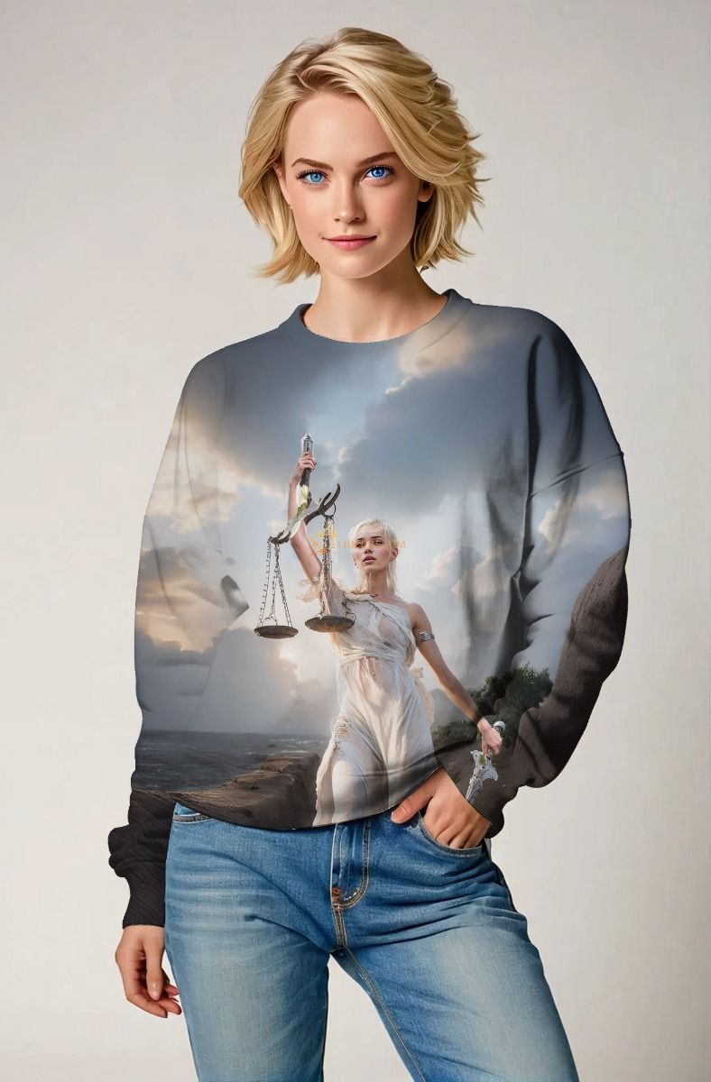 Libra Zodiac Collection: The Divine Scales – Double-Faced Design Hoodie, Sweatshirt, Zip-Up, T-Shirt