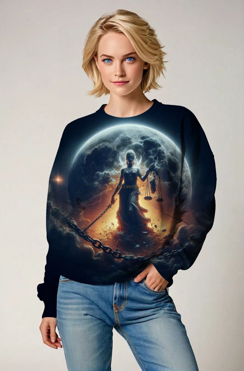 Libra Zodiac Collection: Celestial Justice - The Balanced Light of the Universe Hoodie, Sweatshirt, Zip-Up, T-Shirt