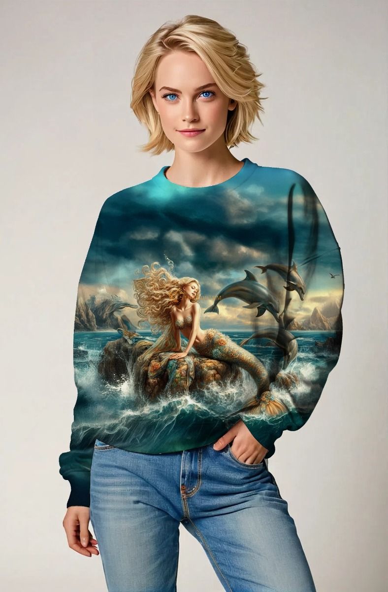 Whispers of the Sea: The Dolphin's Dance Hoodie, Sweatshirt, Zip-Up, T-Shirt