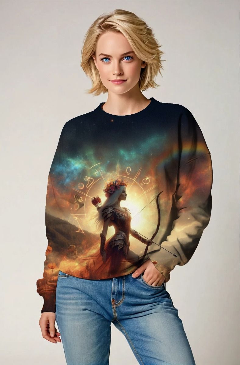 Sagittarius' Forest Warrior: The Enchanted Archer Hoodie, Sweatshirt, Zip-Up, T-Shirt