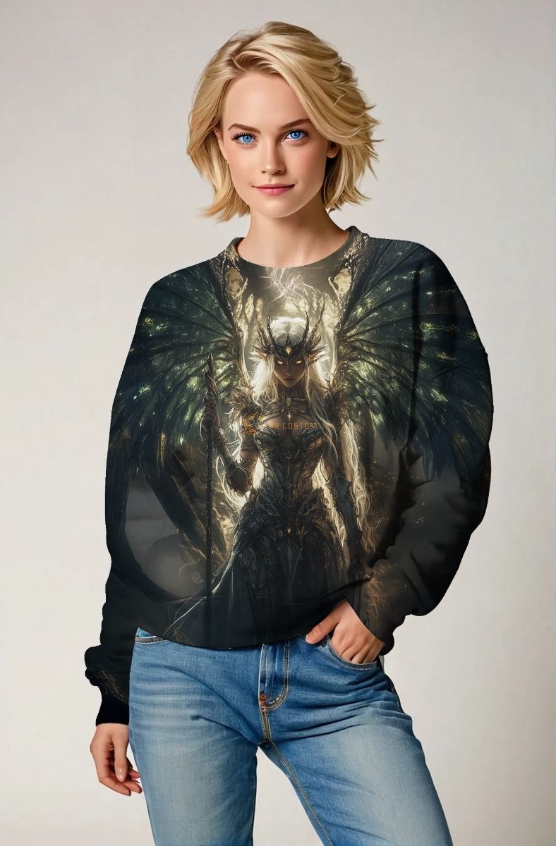 Scorpio Zodiac Collection: Dark Angel's Wings Design Hoodie, Sweatshirt, Zip-Up, T-Shirt
