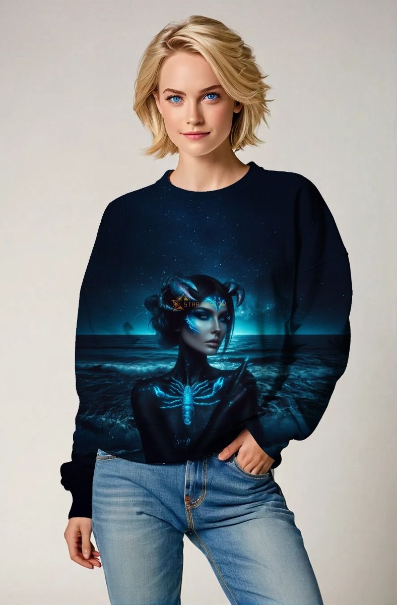 Scorpio Zodiac Collection: Oceanic Scorpio Spirit Hoodie, Sweatshirt, Zip-Up, T-Shirt