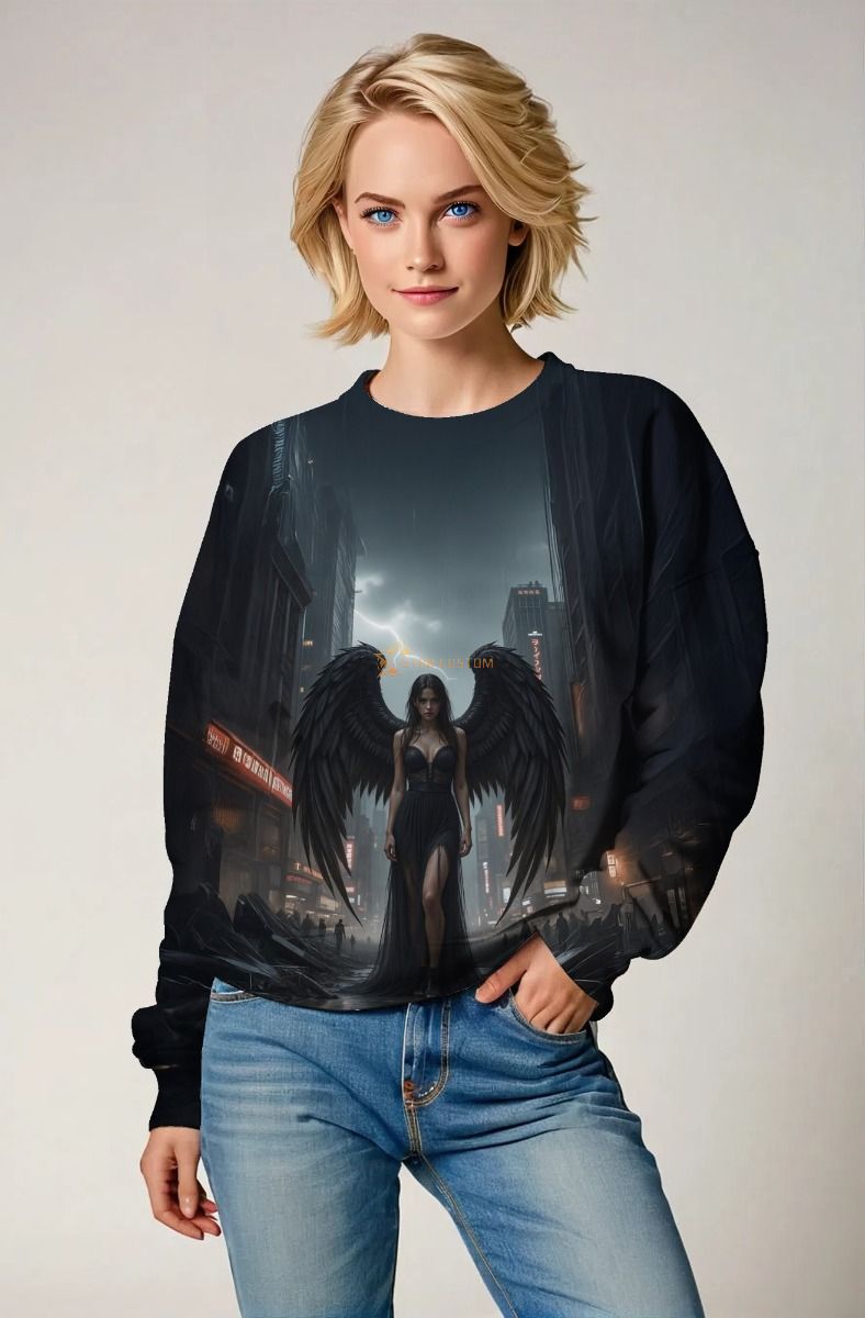 Virgo Zodiac Collection: The Dark Angel Hoodie, Sweatshirt, Zip-Up, T-Shirt