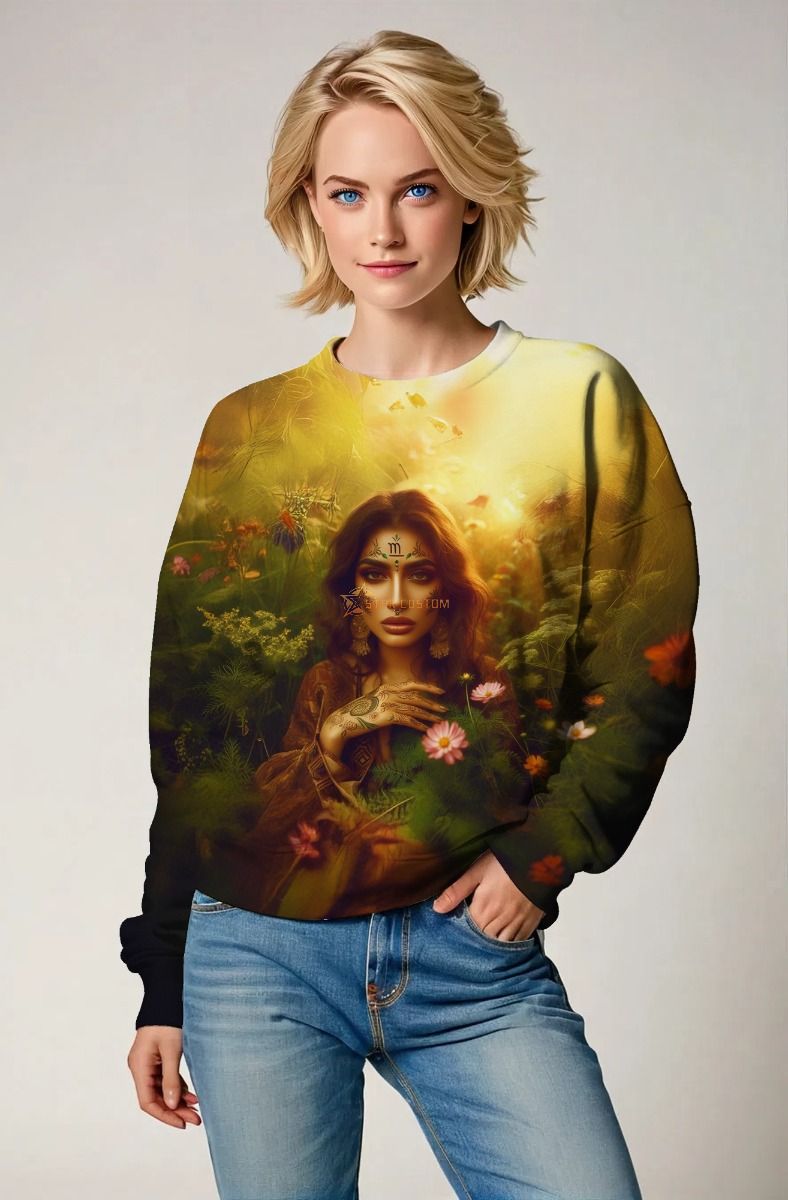 Virgo Zodiac Collection: The Garden Goddess Hoodie, Sweatshirt, Zip-Up, T-Shirt