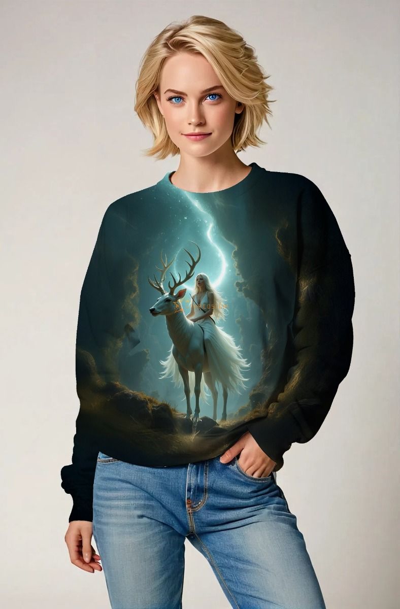 Virgo Zodiac Collection: The Moonlit Rider Hoodie, Sweatshirt, Zip-Up, T-Shirt