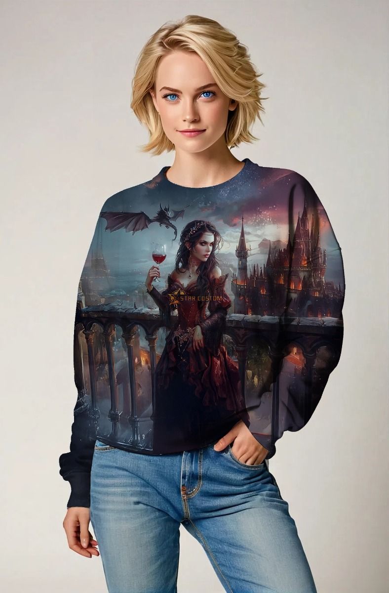 Virgo Zodiac Collection: The Moonlit Sorceress Hoodie, Sweatshirt, Zip-Up, T-Shirt