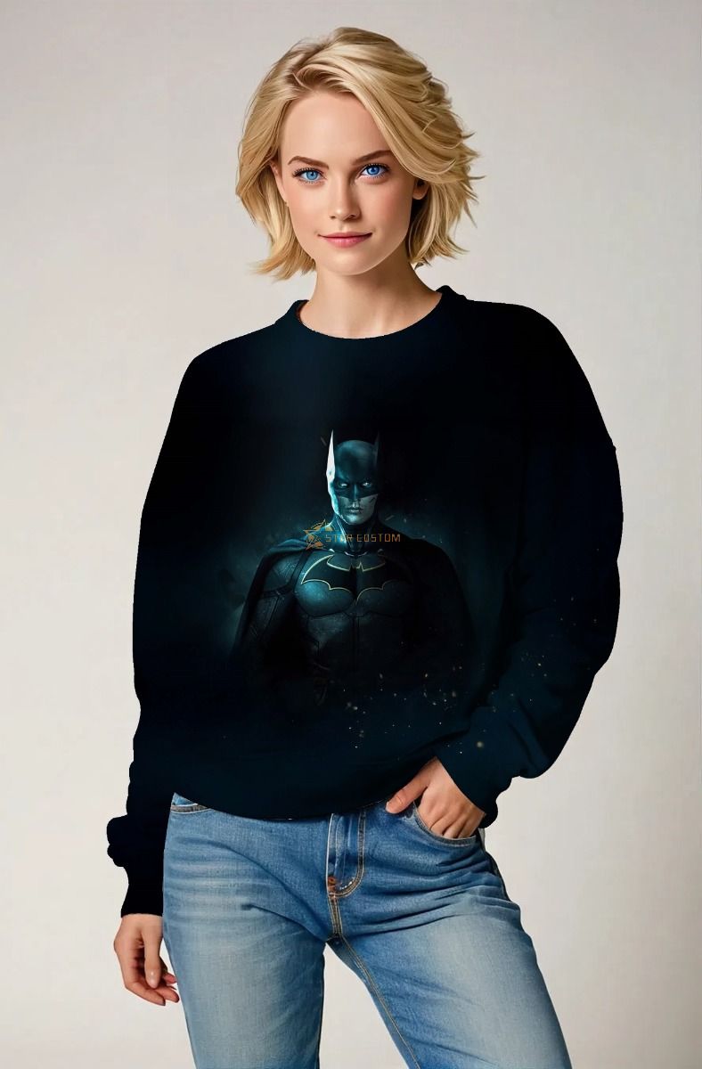  Black Batman Hero Crewneck Sweatshirt