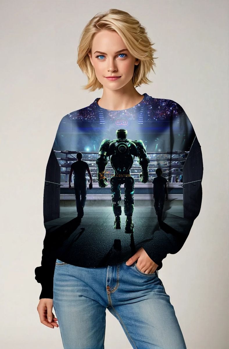 Real Steel Robot Battle Sweatshirt – Deep Black