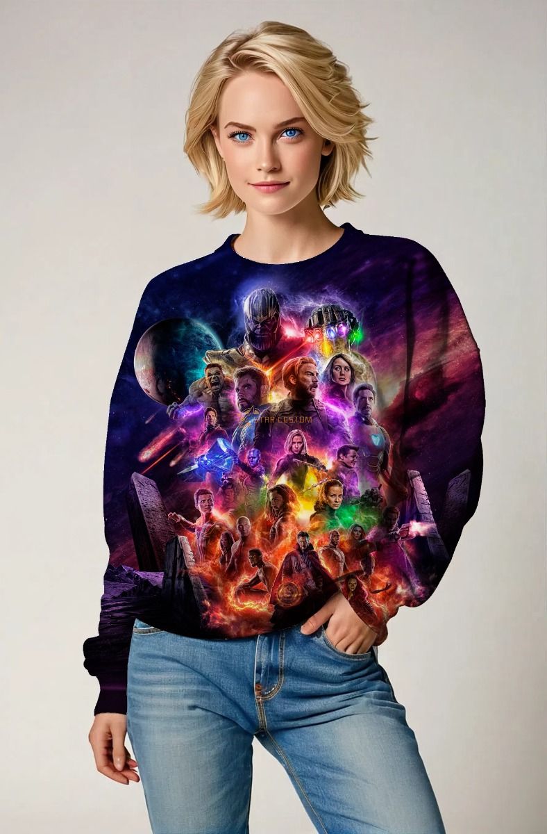  Dark Purple Avengers Universe Sweatshirt
