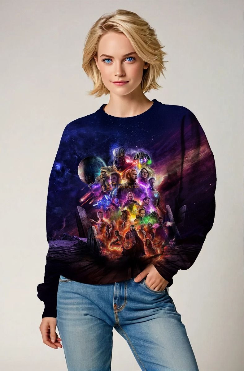 Dark Purple‑Blue Avengers Infinity War Sweatshirt