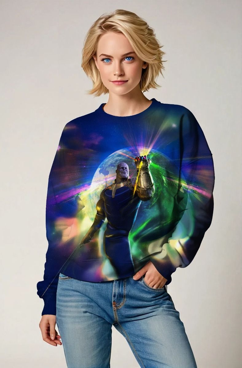 Dark Blue Thanos Infinity Gauntlet Sweatshirt