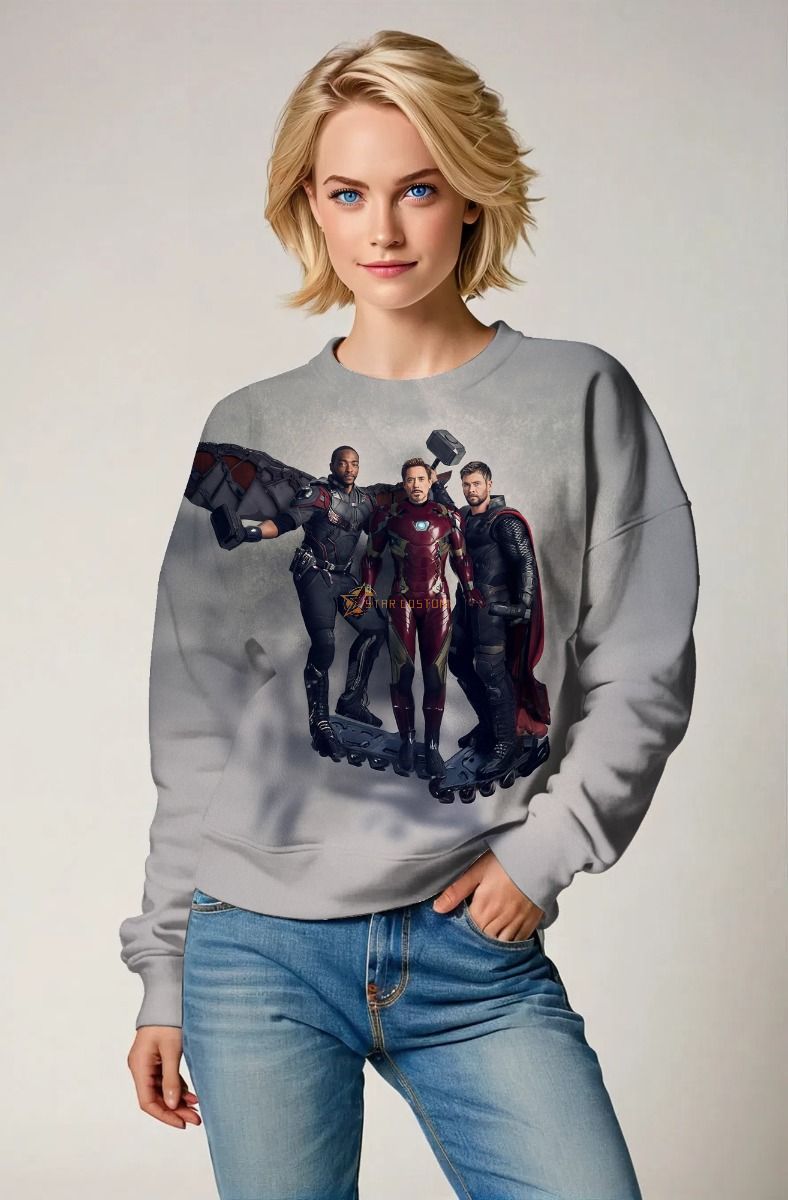 Light Grey Avengers Trio Sweatshirt