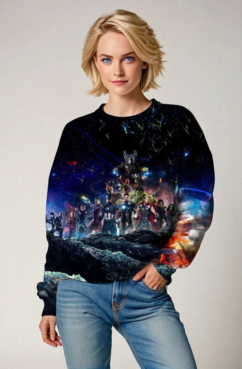 Dark Blue Avengers Galactic Battle Sweatshirt
