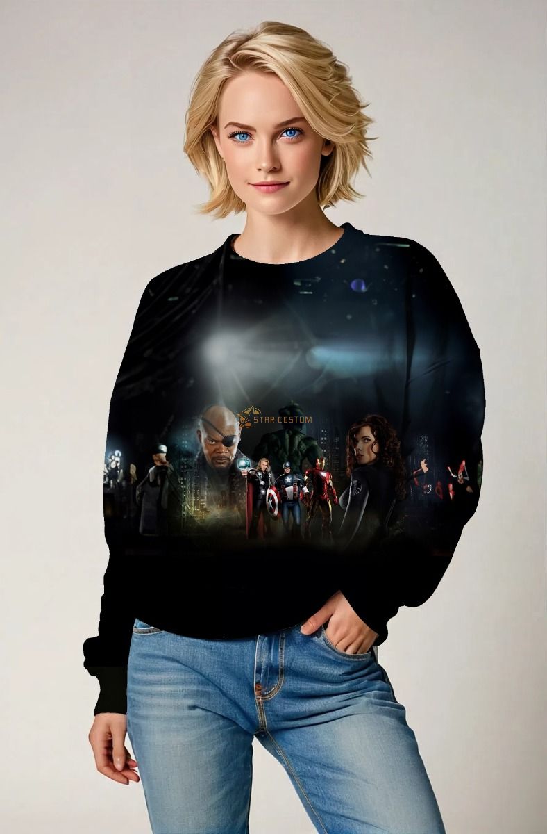 Black Avengers Hero Squad Sweatshirt