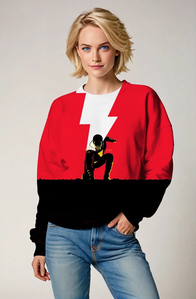 Hero Streak Streetwear – Red & Black Sweatshirt