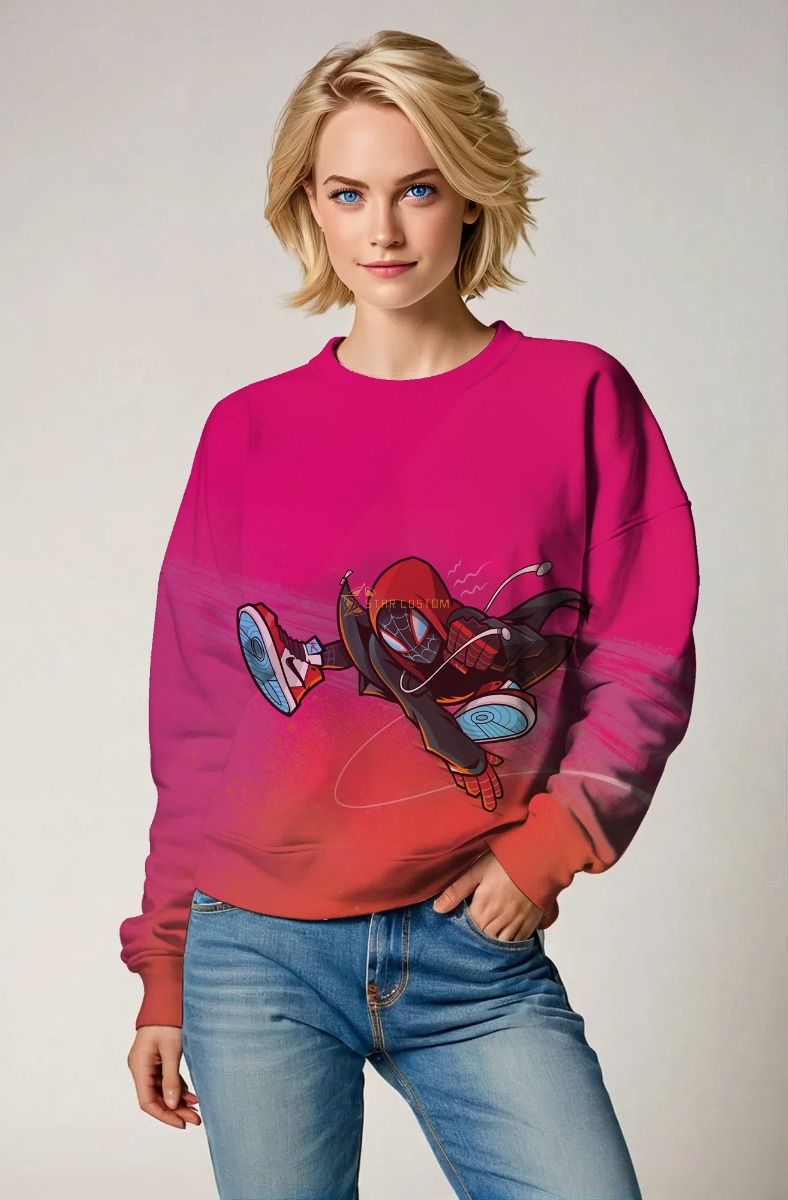 Bright Pink Gradient Sweatshirt – Hero Motion Style