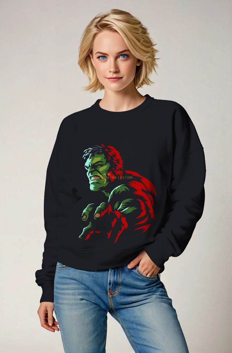 Dark Gamma Crewneck Sweatshirt – Hulk Shadow Rage Pose