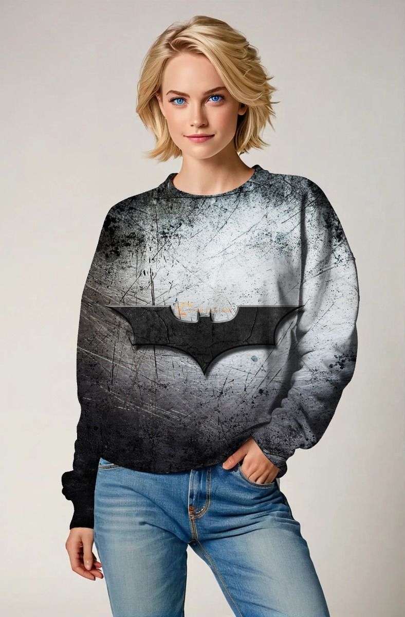 Black & Gray Crewneck Sweatshirt – Shadow Hero Inspired