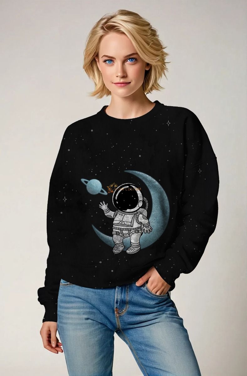 Lunar Buddy Crewneck – Black Starlight Edition