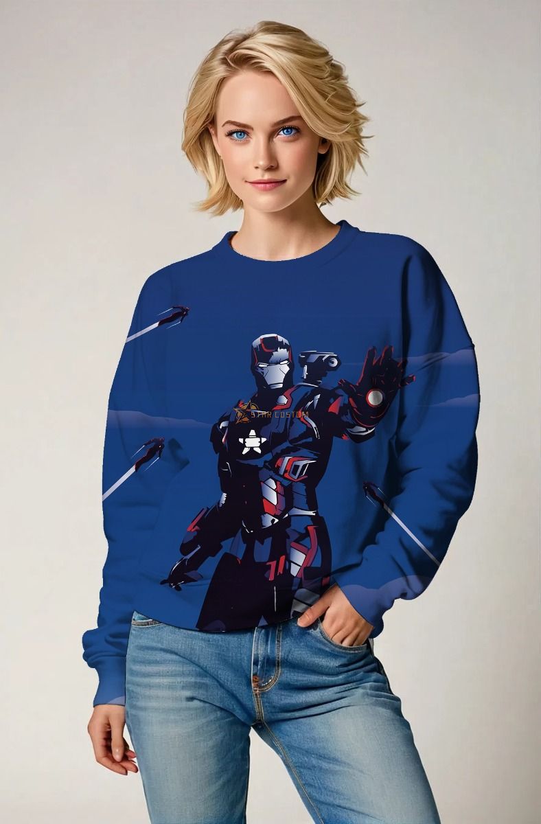 Blue Iron Hero Graphic Sweatshirt – Tactical Armor Style