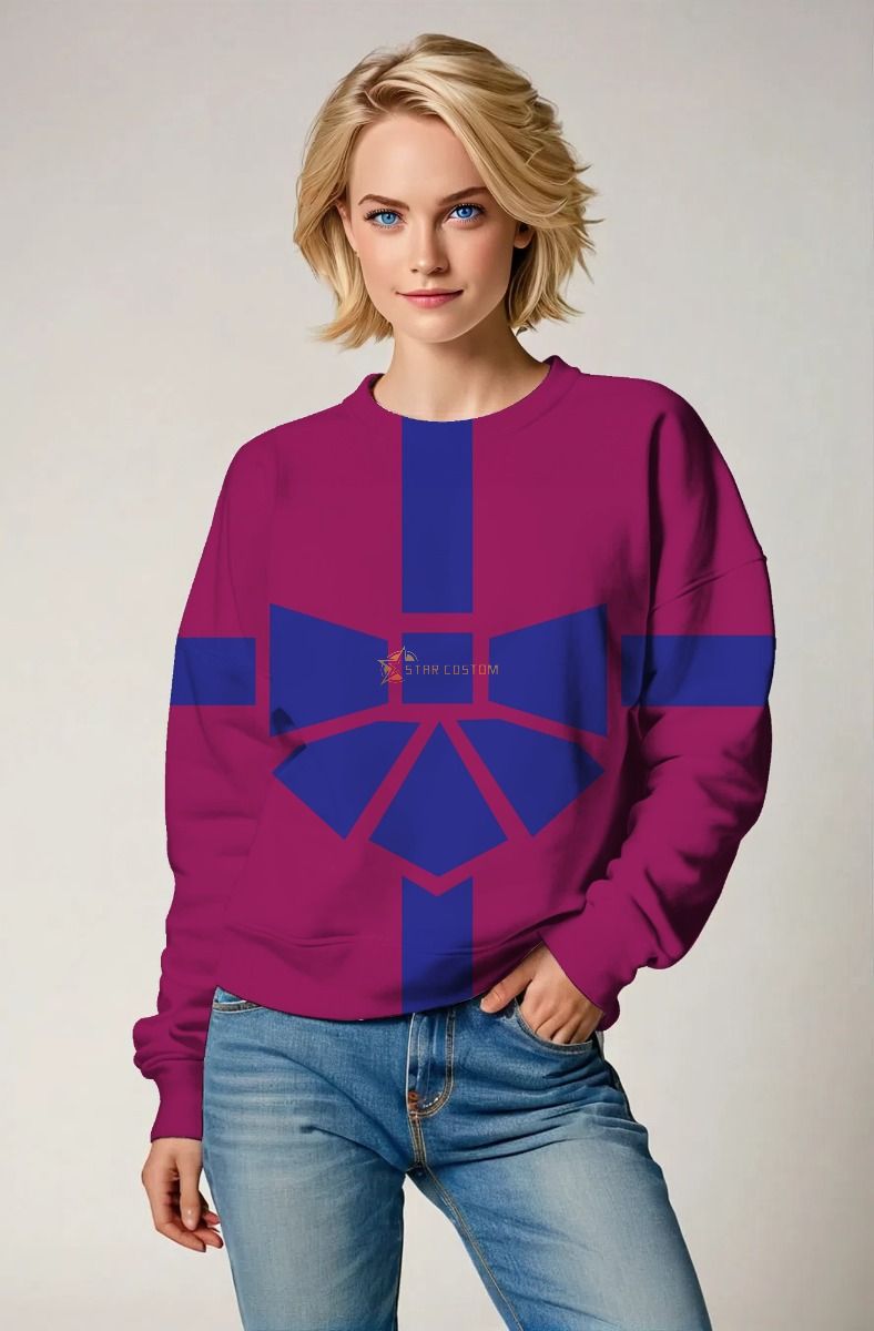 Urban Magenta Power Sweatshirt – Minimalist Tech Symbol