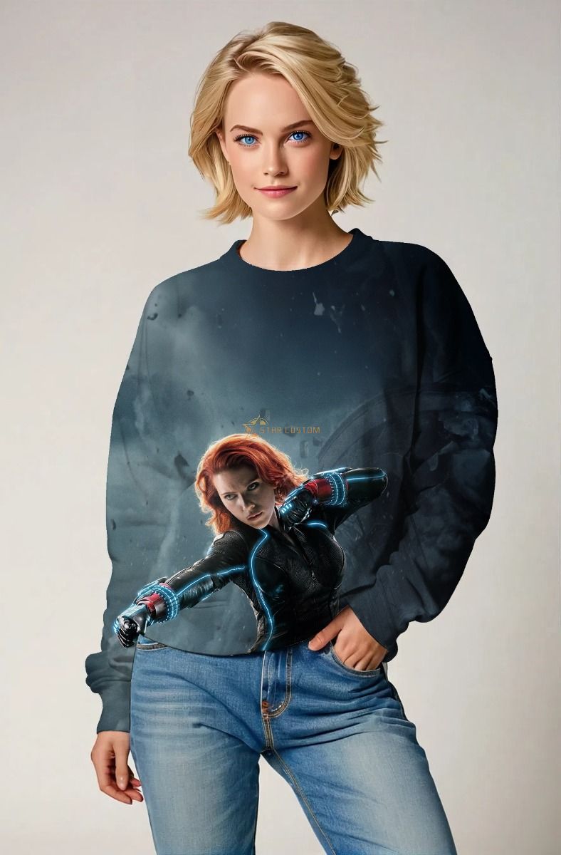Black Widow Combat Sweatshirt – Avengers Hero in Action