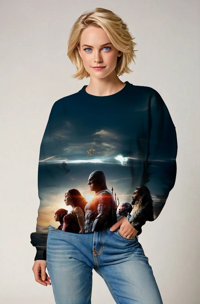 Justice League Horizon Crewneck Sweatshirt – Heroes in Unity