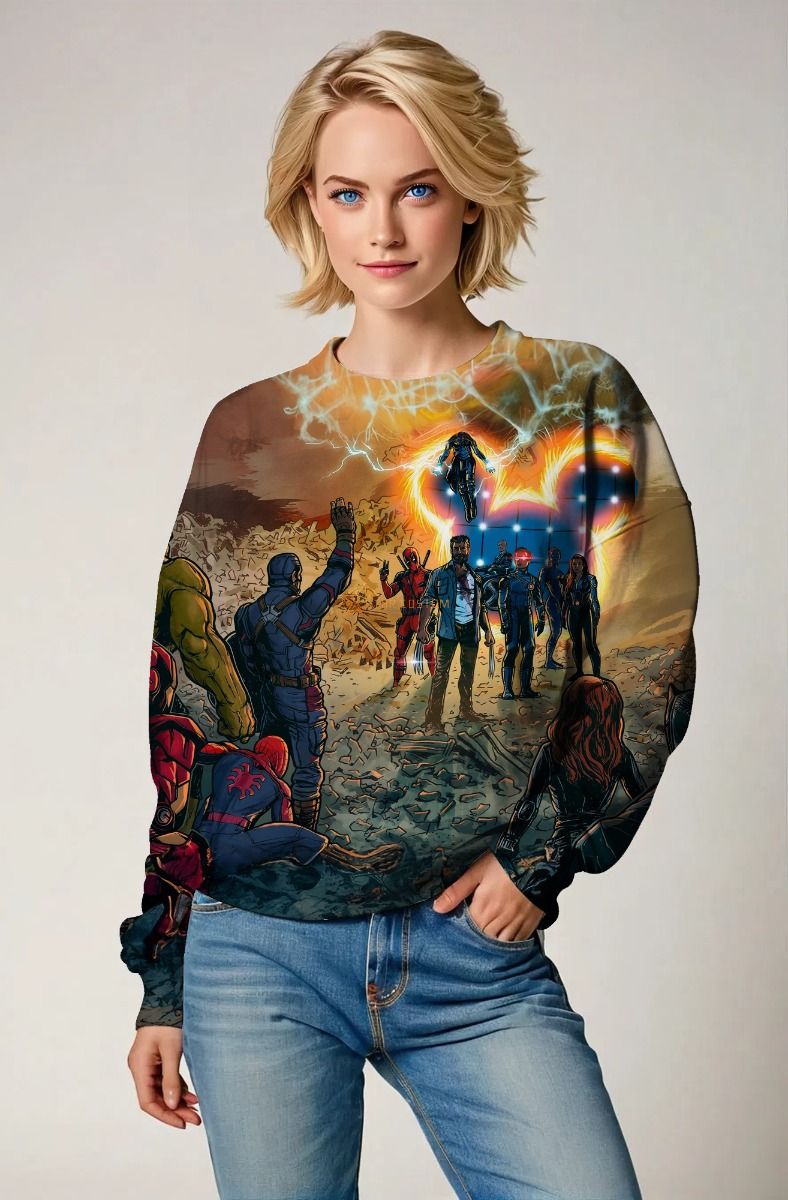 Marvel Heroes Assemble Crewneck Sweatshirt – Epic Alliance