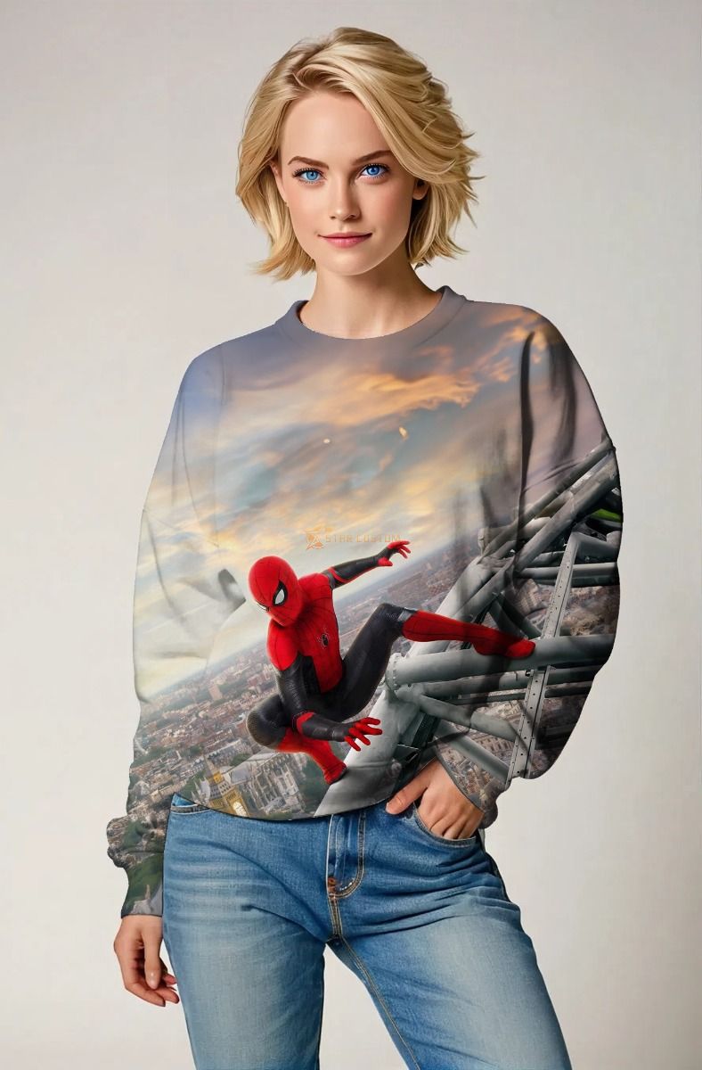 Spider-Man Skyline Crewneck – Sunset Watch