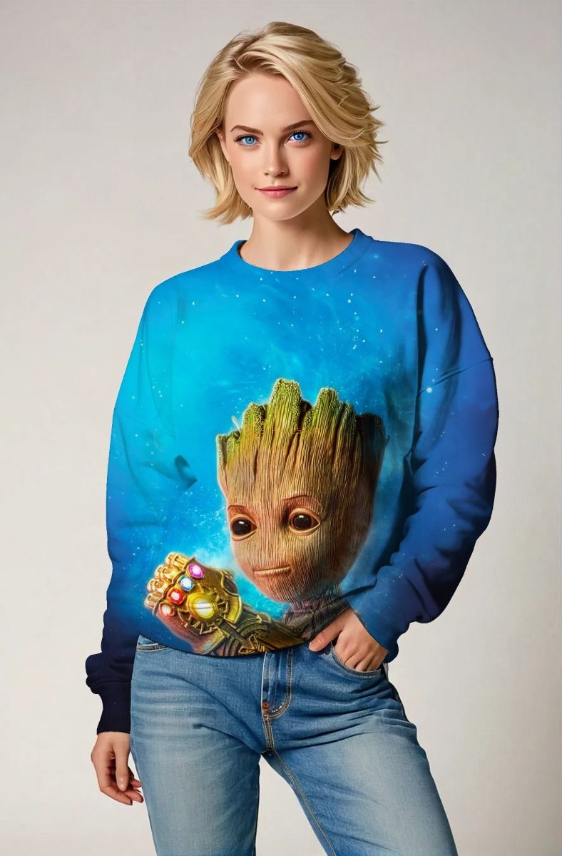 Baby Groot Crewneck – Starry Gauntlet