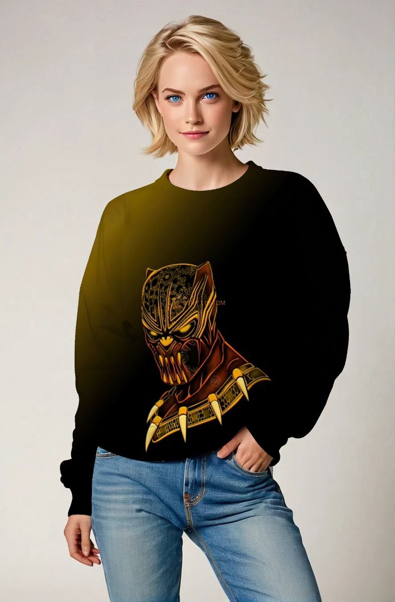 Black Panther Crewneck – Vibranium Gold
