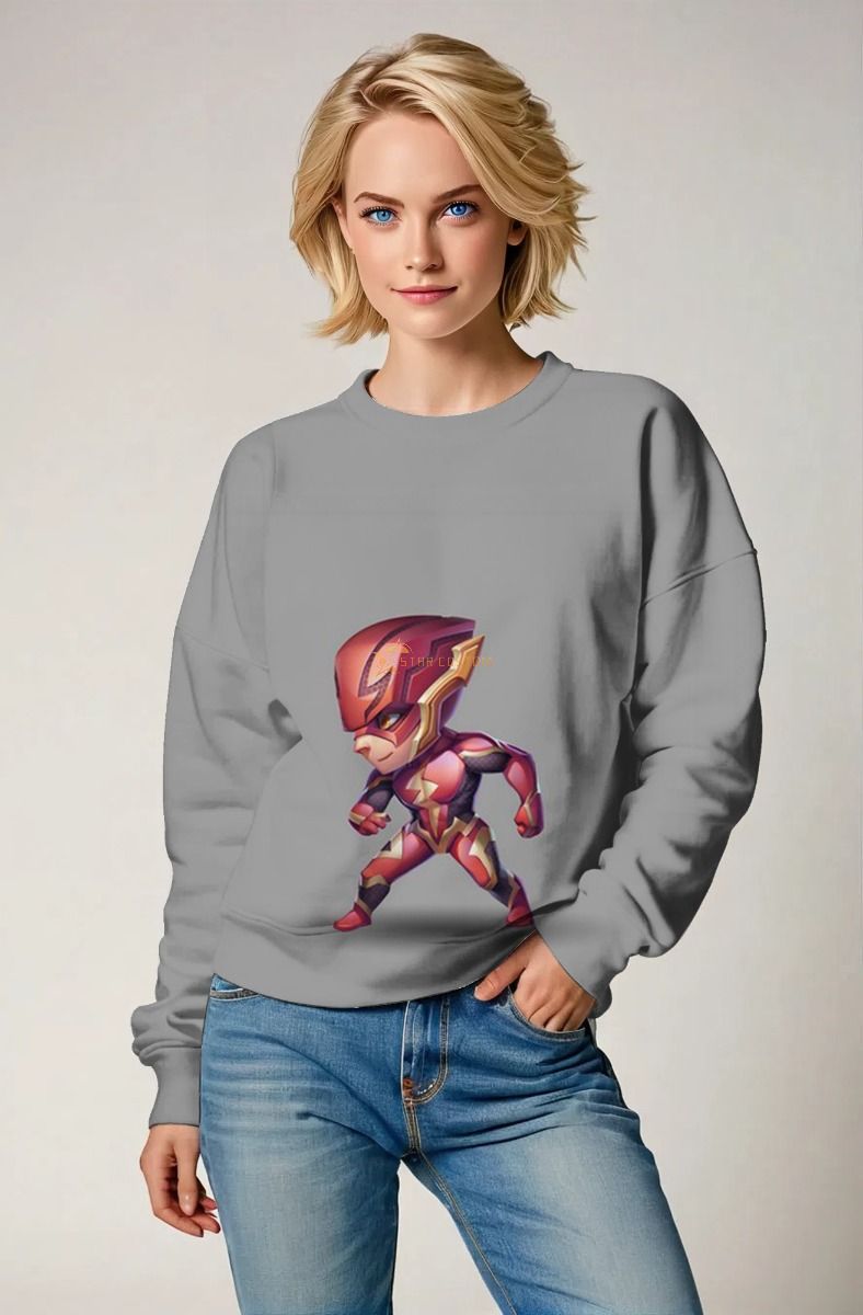 Chibi Flash Crewneck – Tiny Lightning Bolt