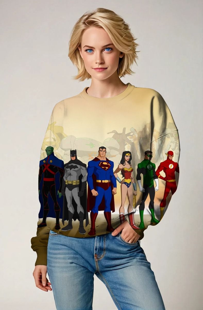Justice League Animated Crewneck – United Heroes
